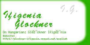 ifigenia glockner business card